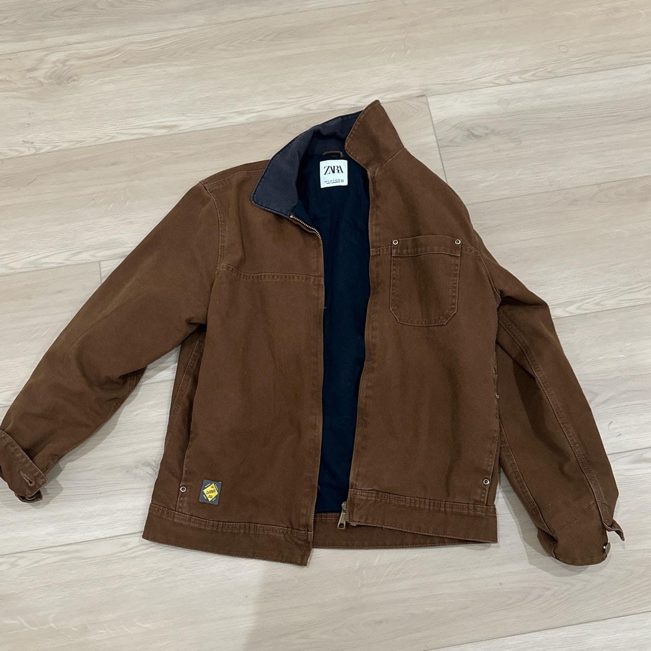 ZARA Brown Heavy Jacket WE PAY SHIPPING 🖤 Message... - Depop