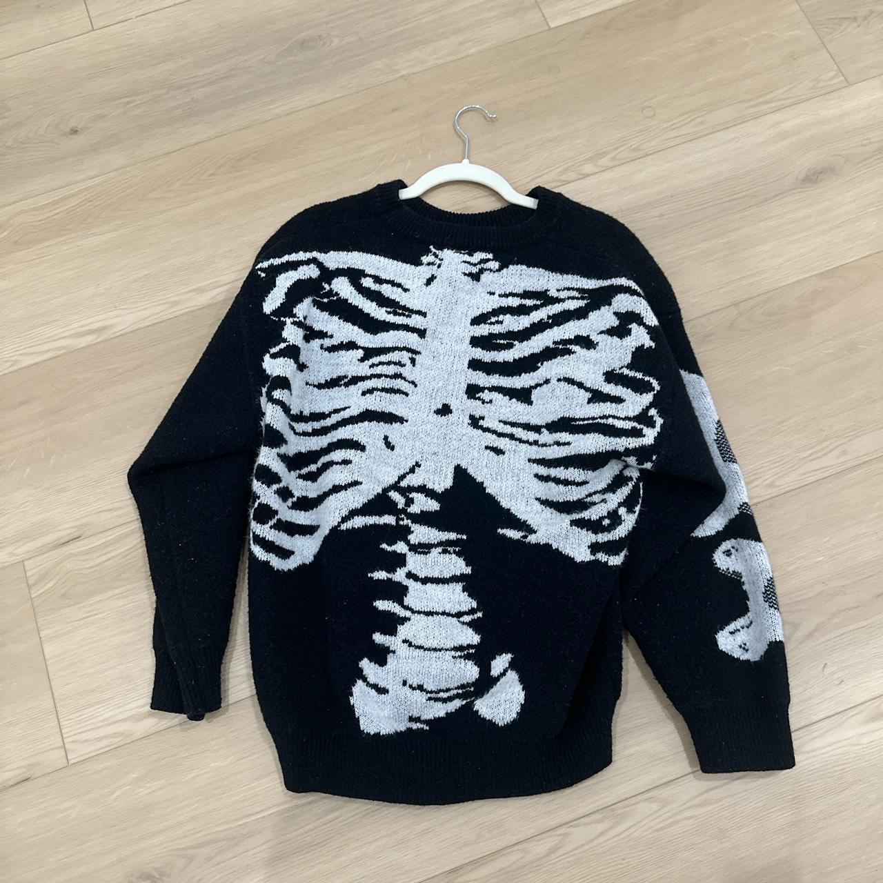 AELFRIC EDEN Black Skeleton Pullover WE PAY... - Depop