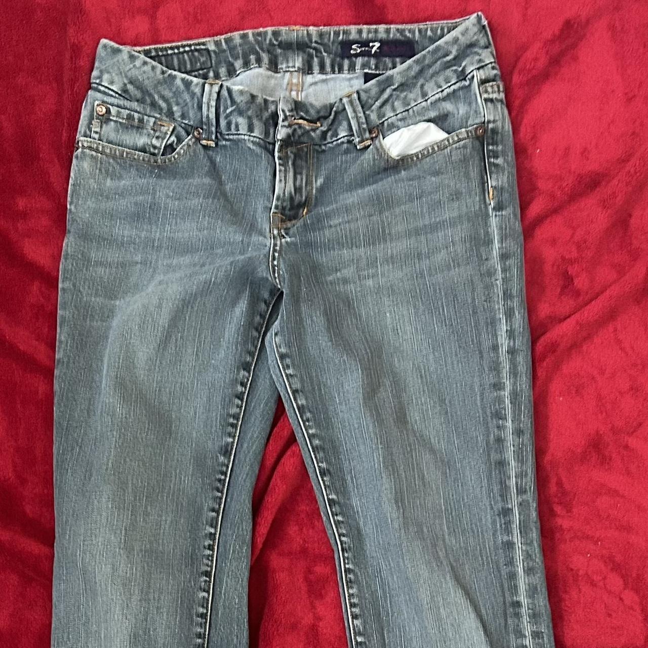 🕸️ Grey Vintage Seven7 semi low rise jeans 🕸️ Size:... - Depop