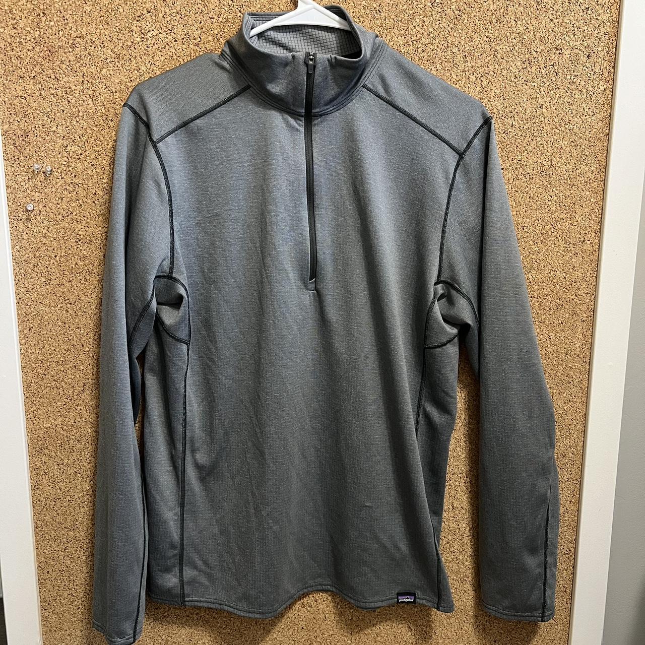 Grey Patagonia quarter zip - Depop