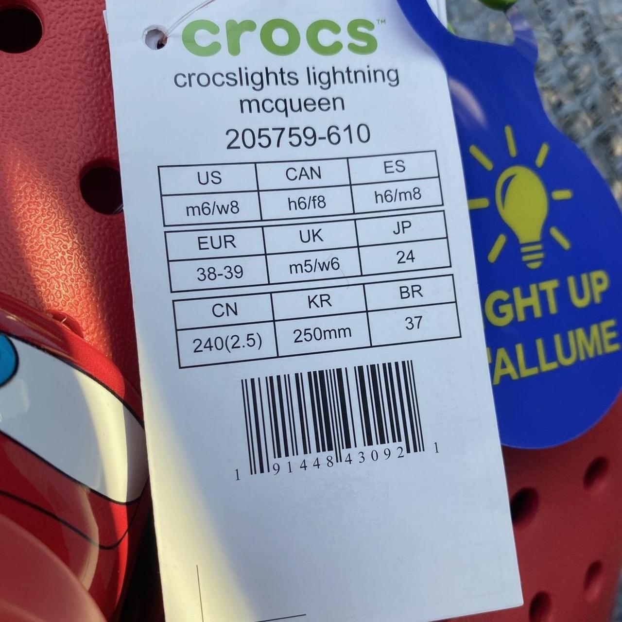 Lightning McQueen Crocs Limited Edition Size mens... Depop