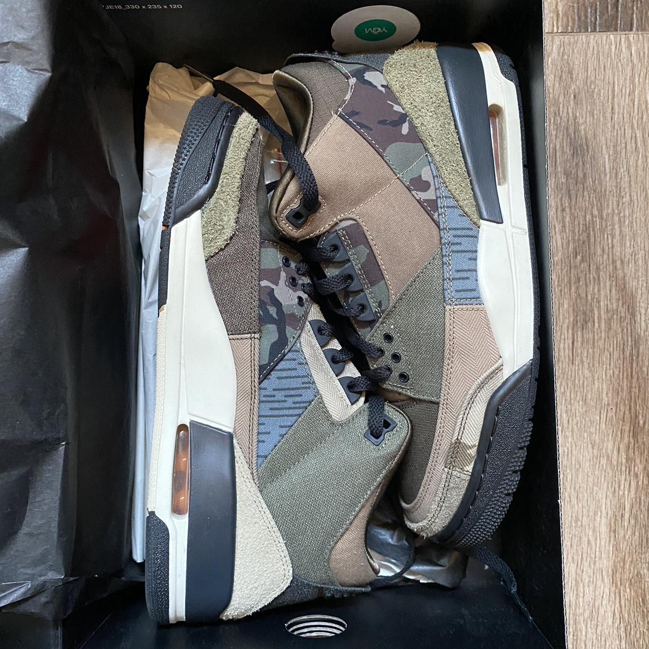 Jordan 3 patchwork camo Includes nike air Velcro