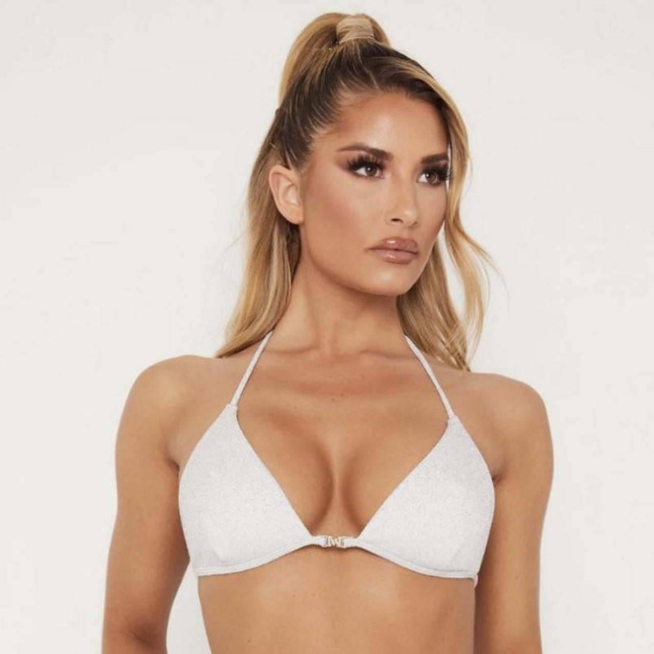 Meshki glitter bikini top Depop