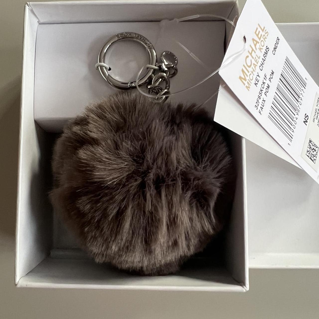 Michael kors sale pom pom keyring