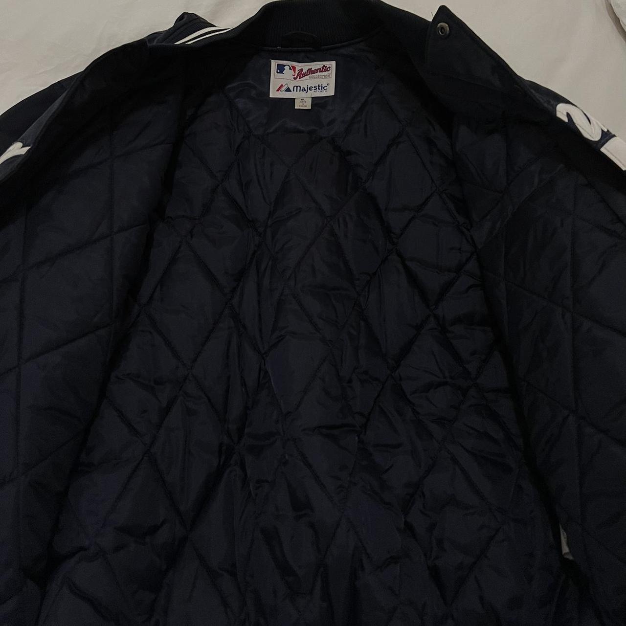 Reclaimed Vintage Women's Navy and White Jacket (4)