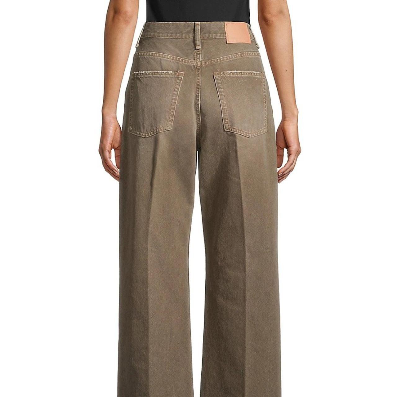 Acne Studios Bootcut jeans Dust Devil Beige Worn | Depop