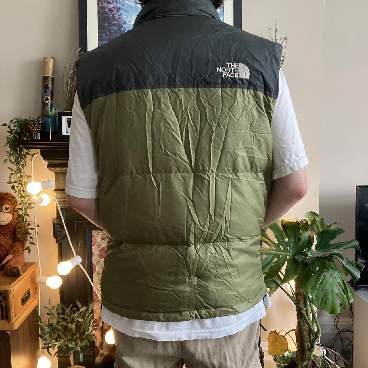 North face gilet top green