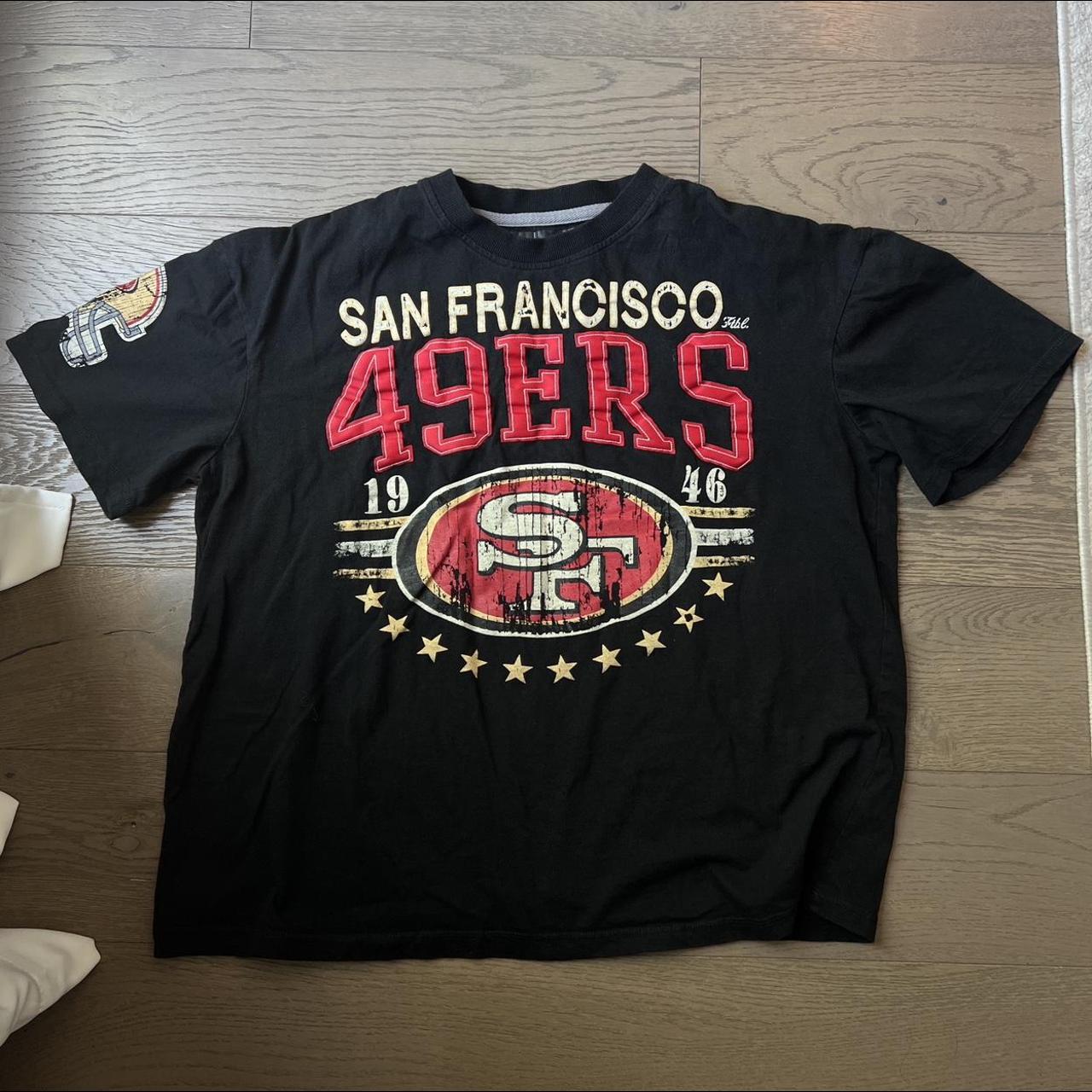 San Francisco 49ers Black Shirt Vintage looking - Depop