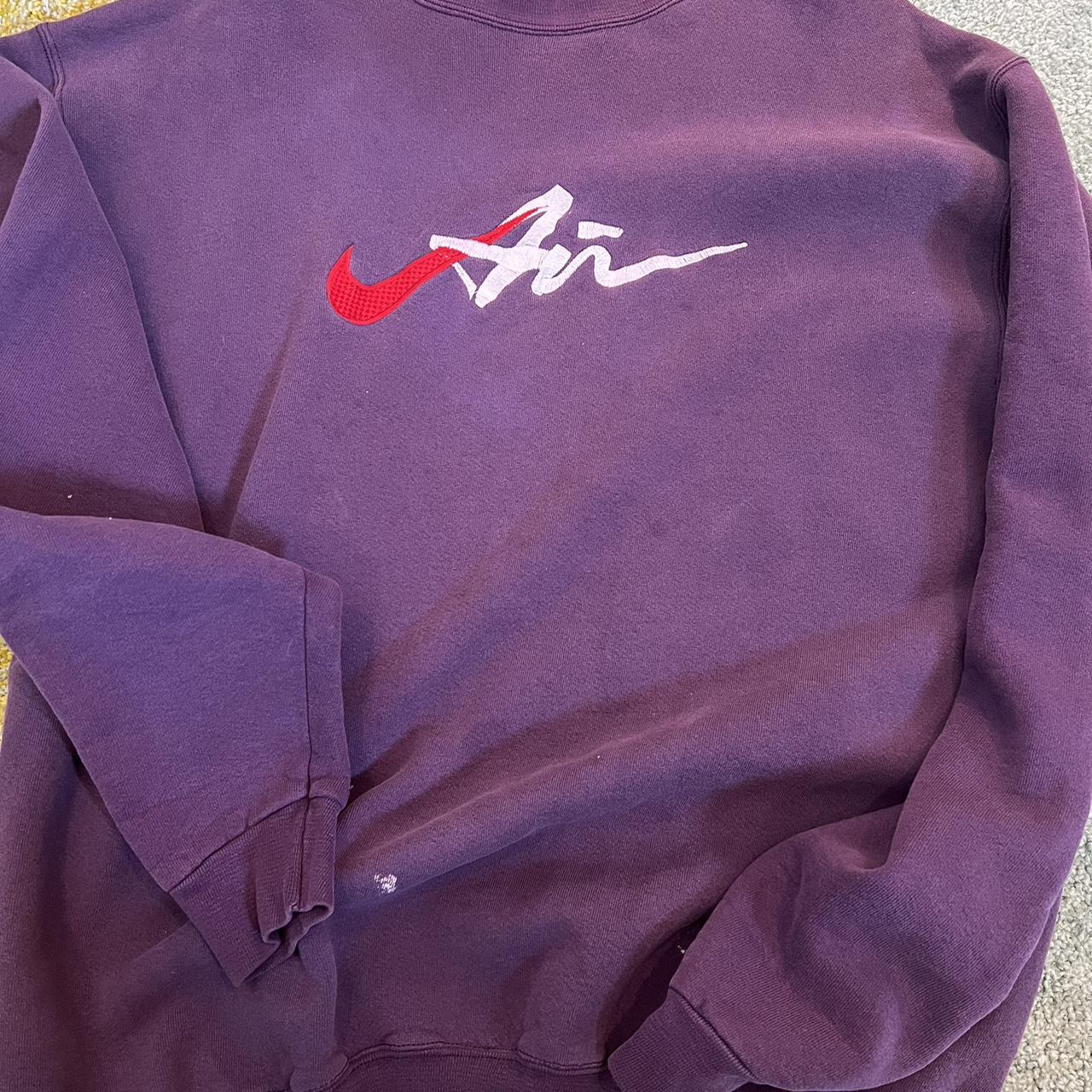 purple nike air sweatshirt