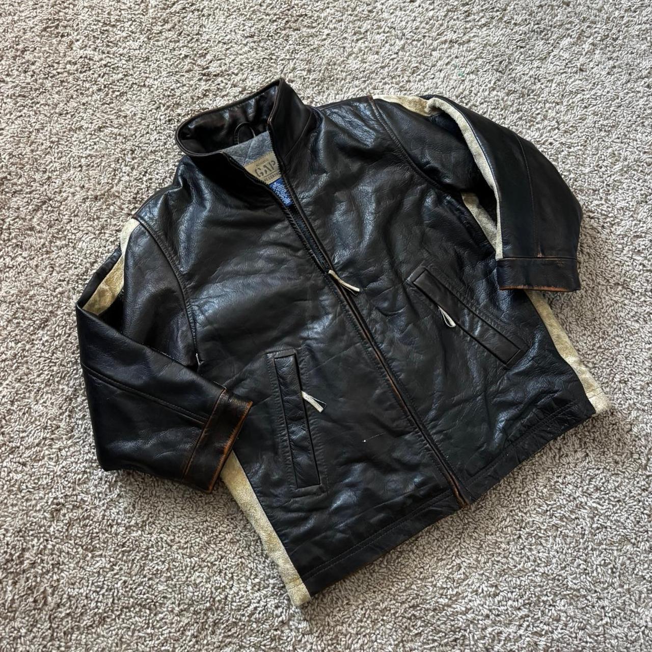 ふ*4様 50s ユーロ vintage leather jacket gap Vintage Gap Black Leather Jacket