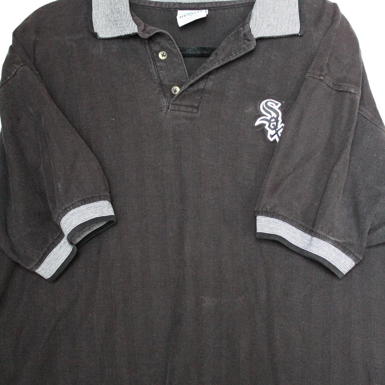 white sox polo this piece has a really lightweight - Depop