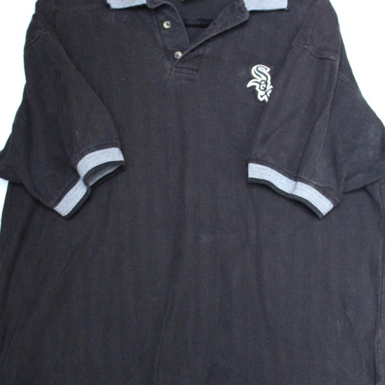 white sox polo this piece has a really lightweight - Depop