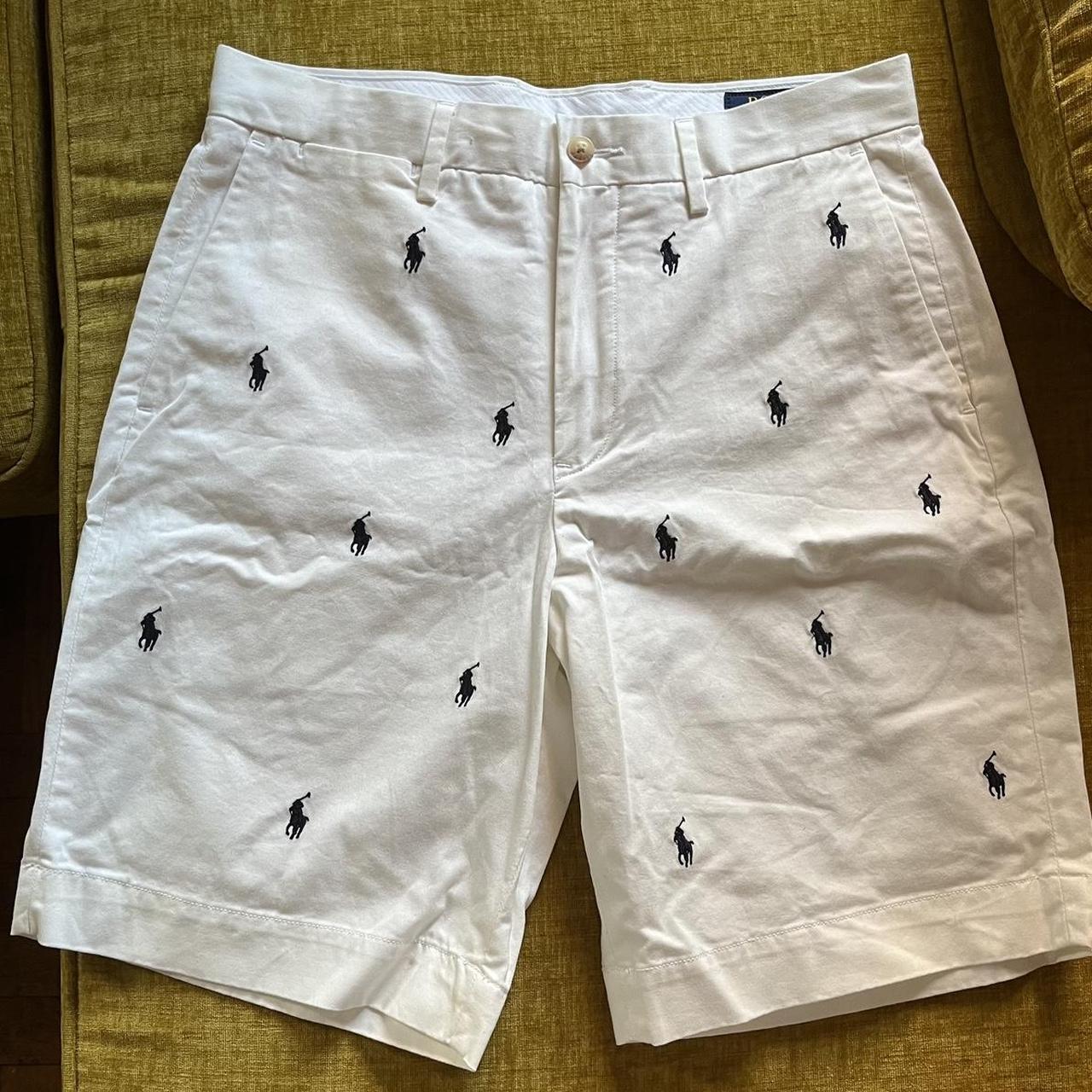 Polo Ralph Lauren white shorts with black pony