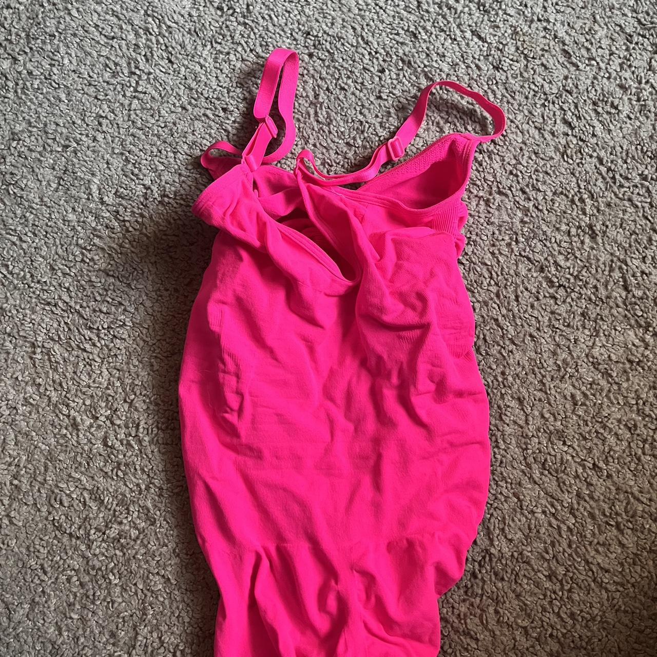 Skims Women's Pink Bodysuit Depop