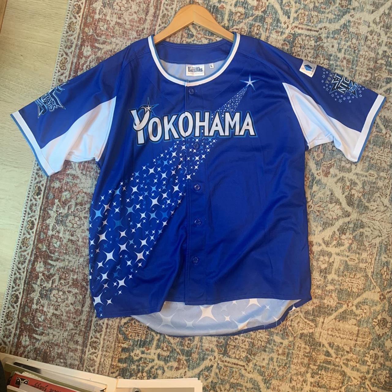 Yokohama Baystars Japanese baseball jersey, perfect - Depop