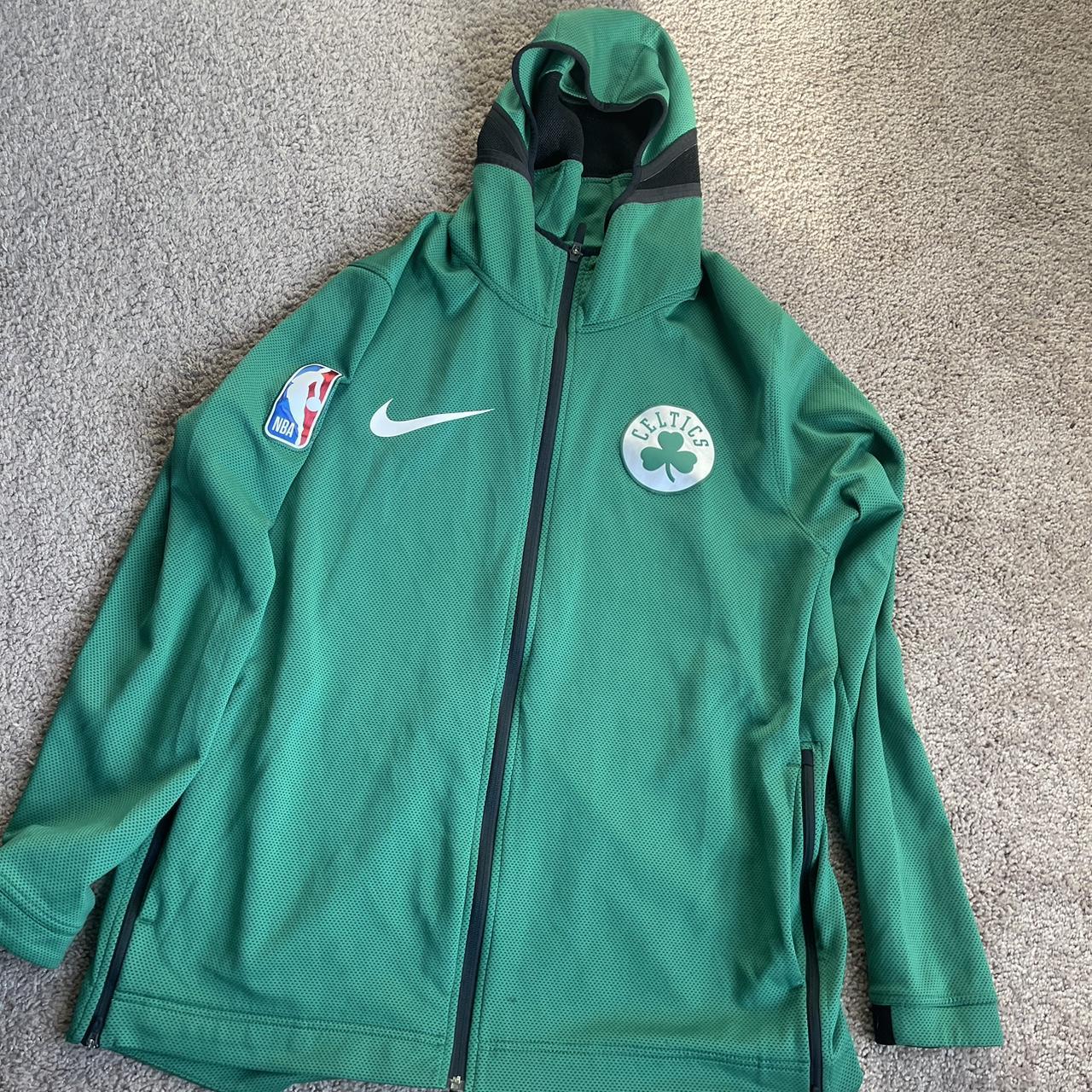 Nike Men's Boston Celtics Green Showtime Full Zip Hoodie