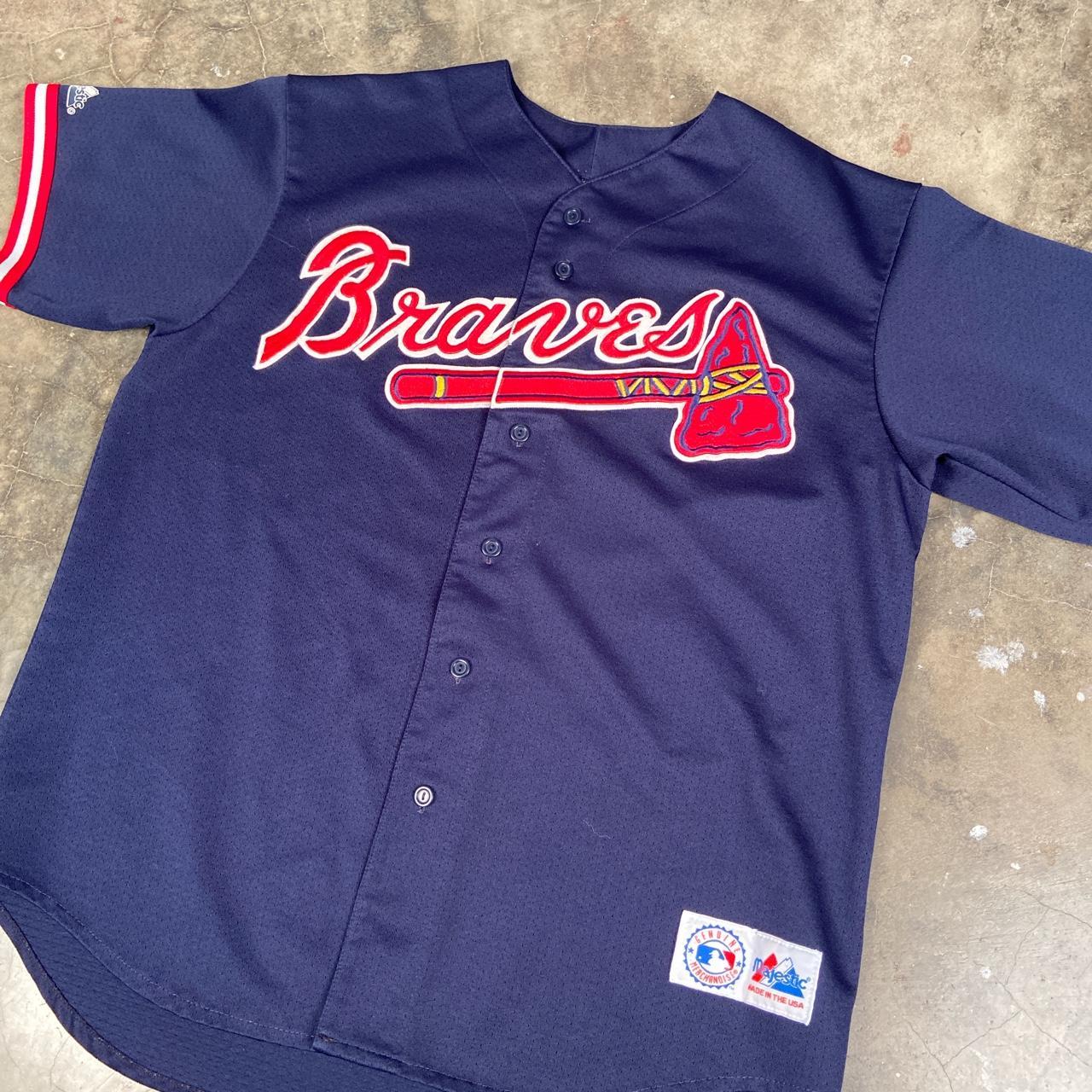 Vintage Atlanta Braves Jersey MLB Baseball Majestic Made USA 