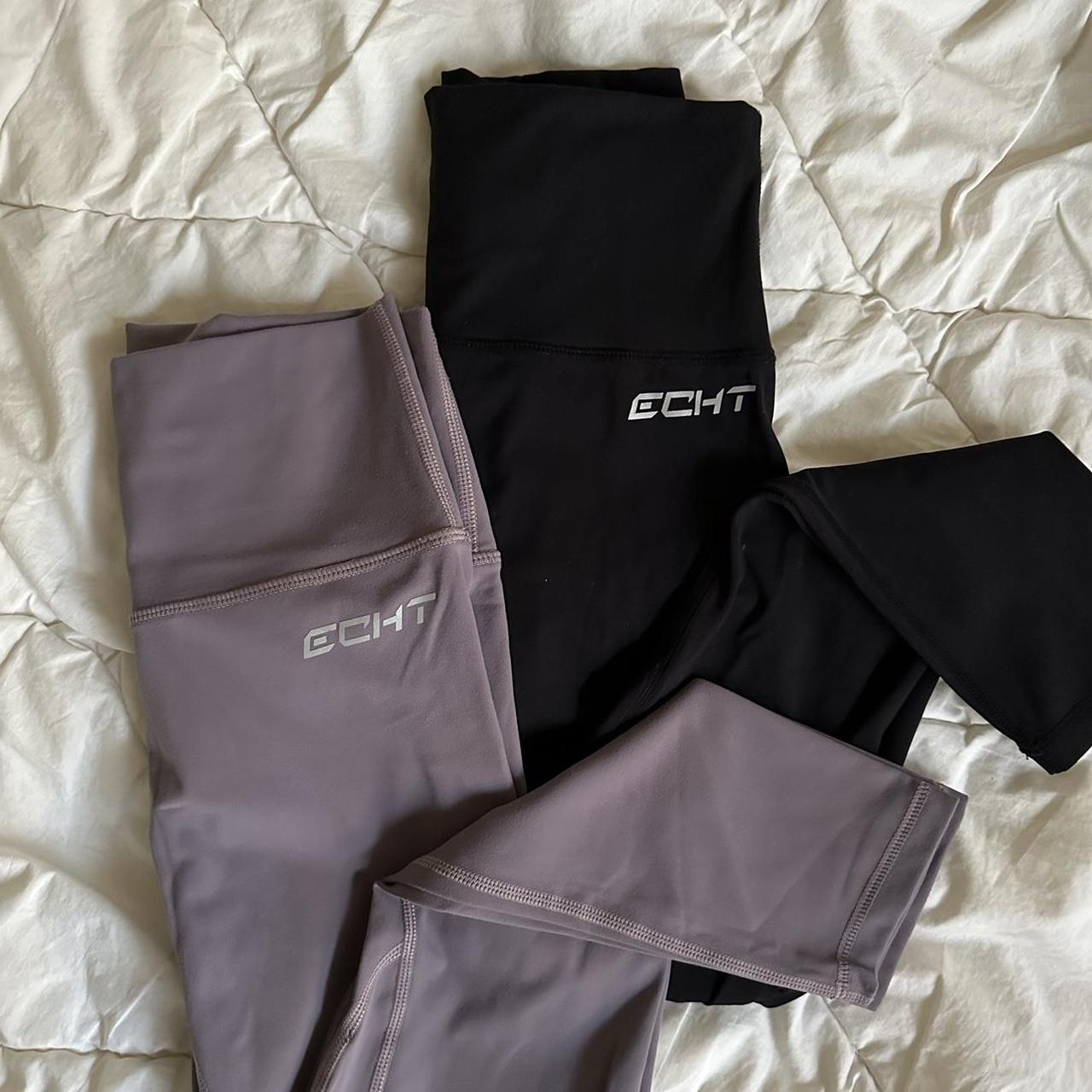 Echt Range Leggings Black & Lilac Size S... Depop