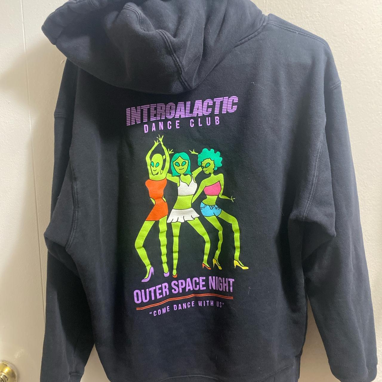 Black ALIEN Hoodie Size: Small - Depop