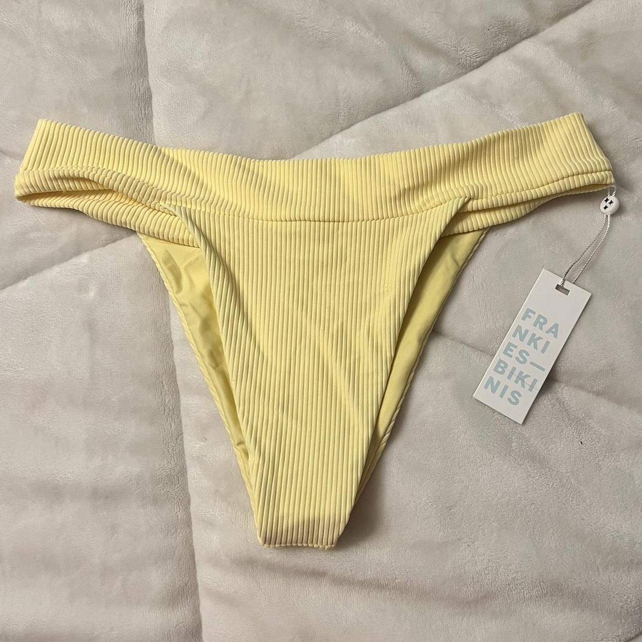 Yellow Frankies Bikinis Bottoms. Never worn. Size... - Depop