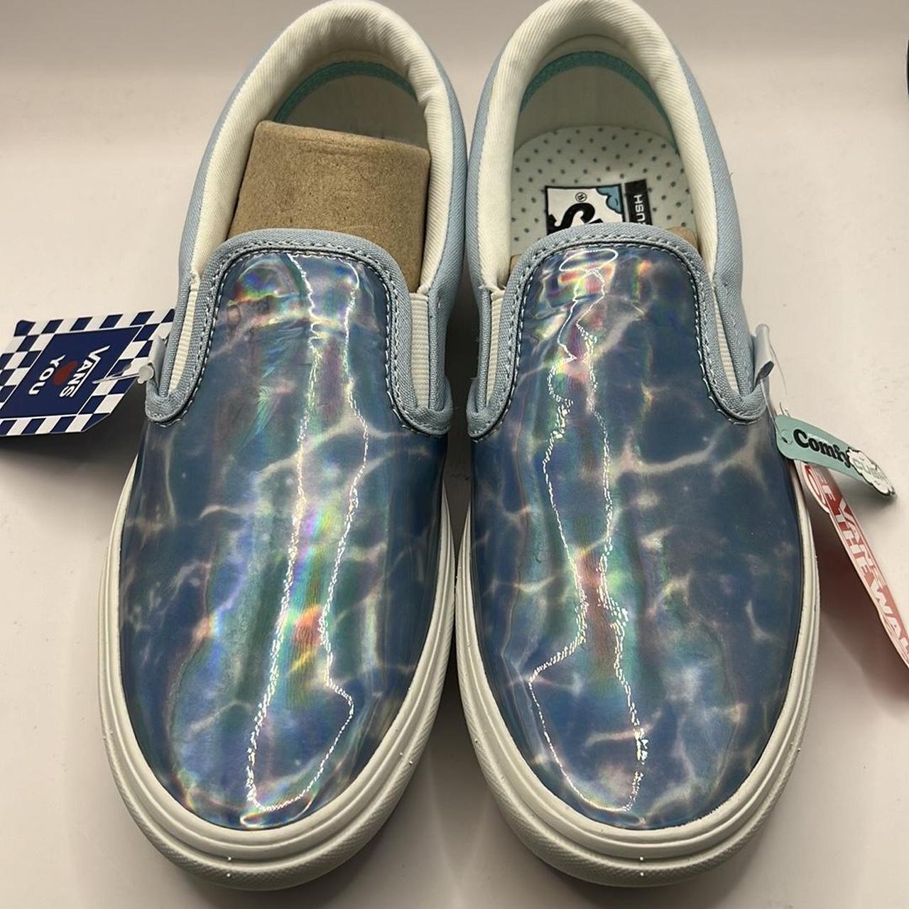 Blue hot holographic vans