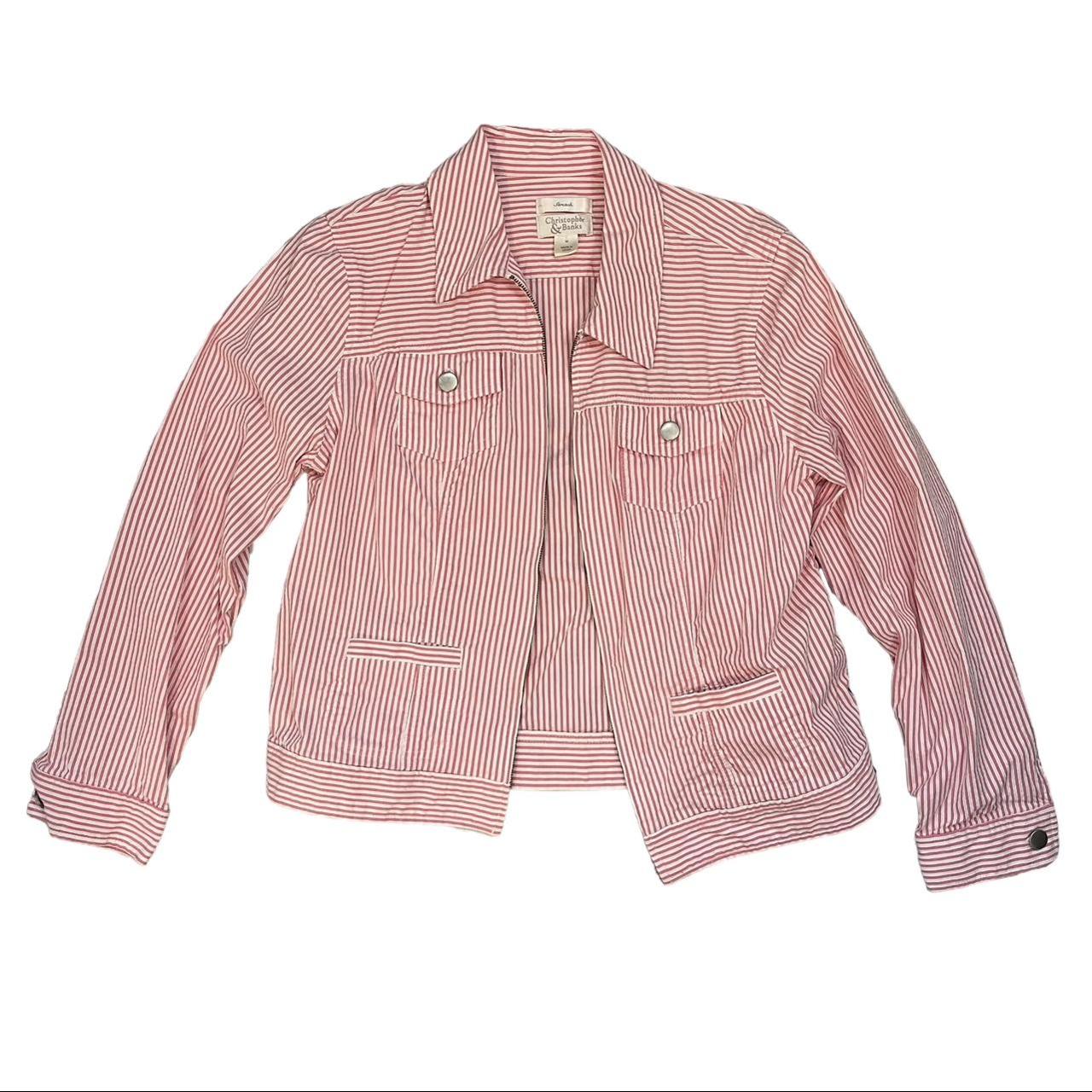 Christofle Women's Pink and White Jacket