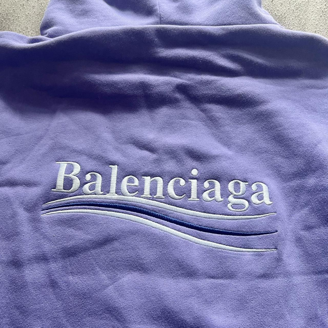 balenciaga sweatshirt purple