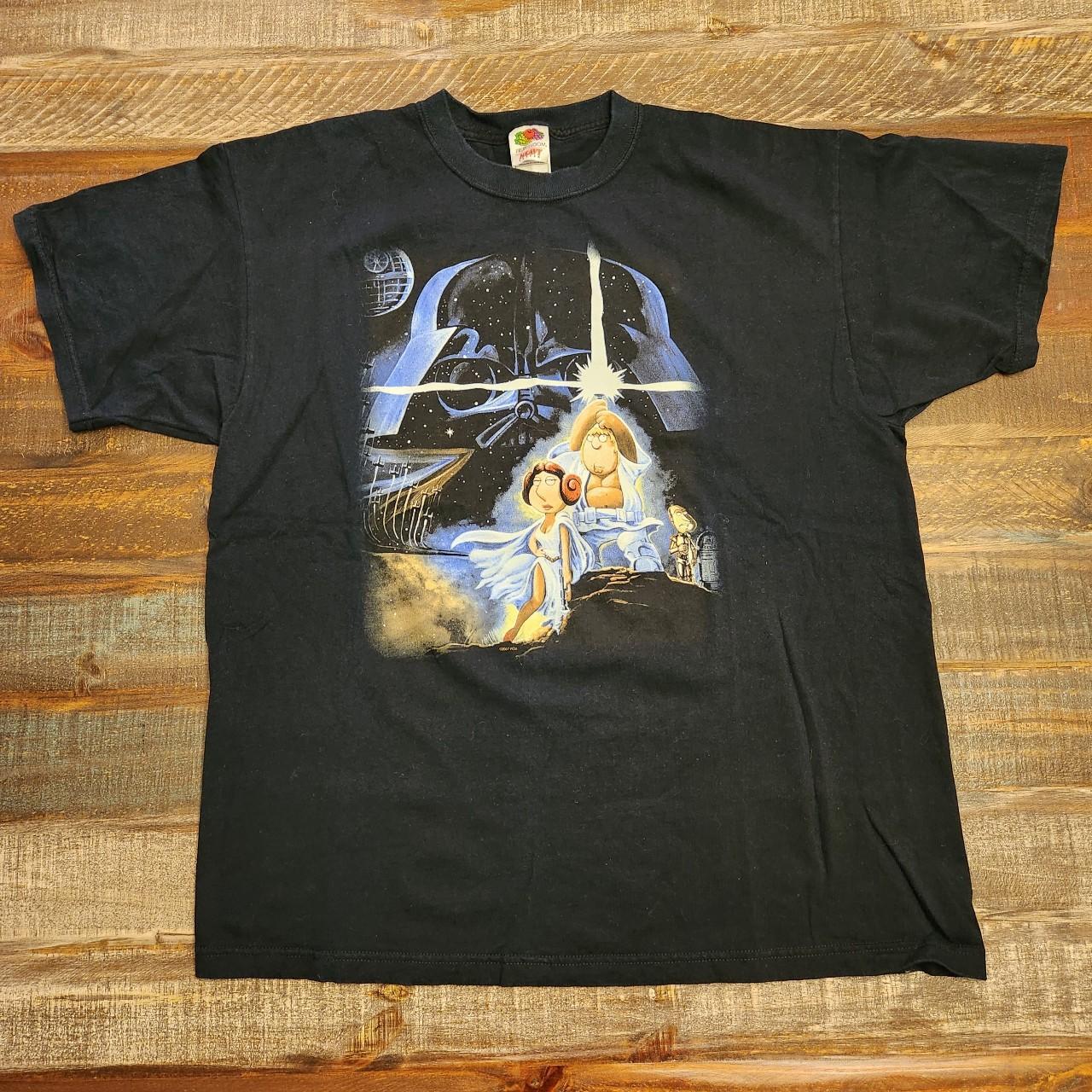 Family Guy Star Wars Blue Harvest T Shirt Y2K Cast... - Depop