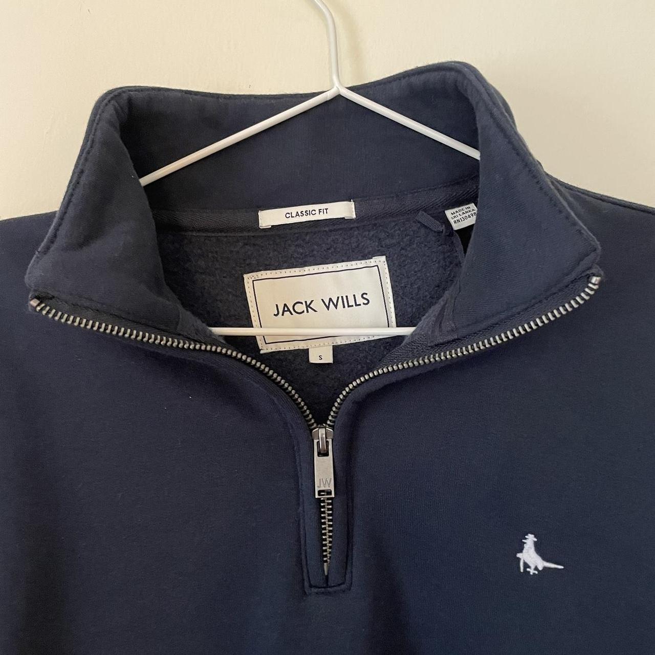 Jack Wills Navy 1/4 Zip brand new size small Not... Depop