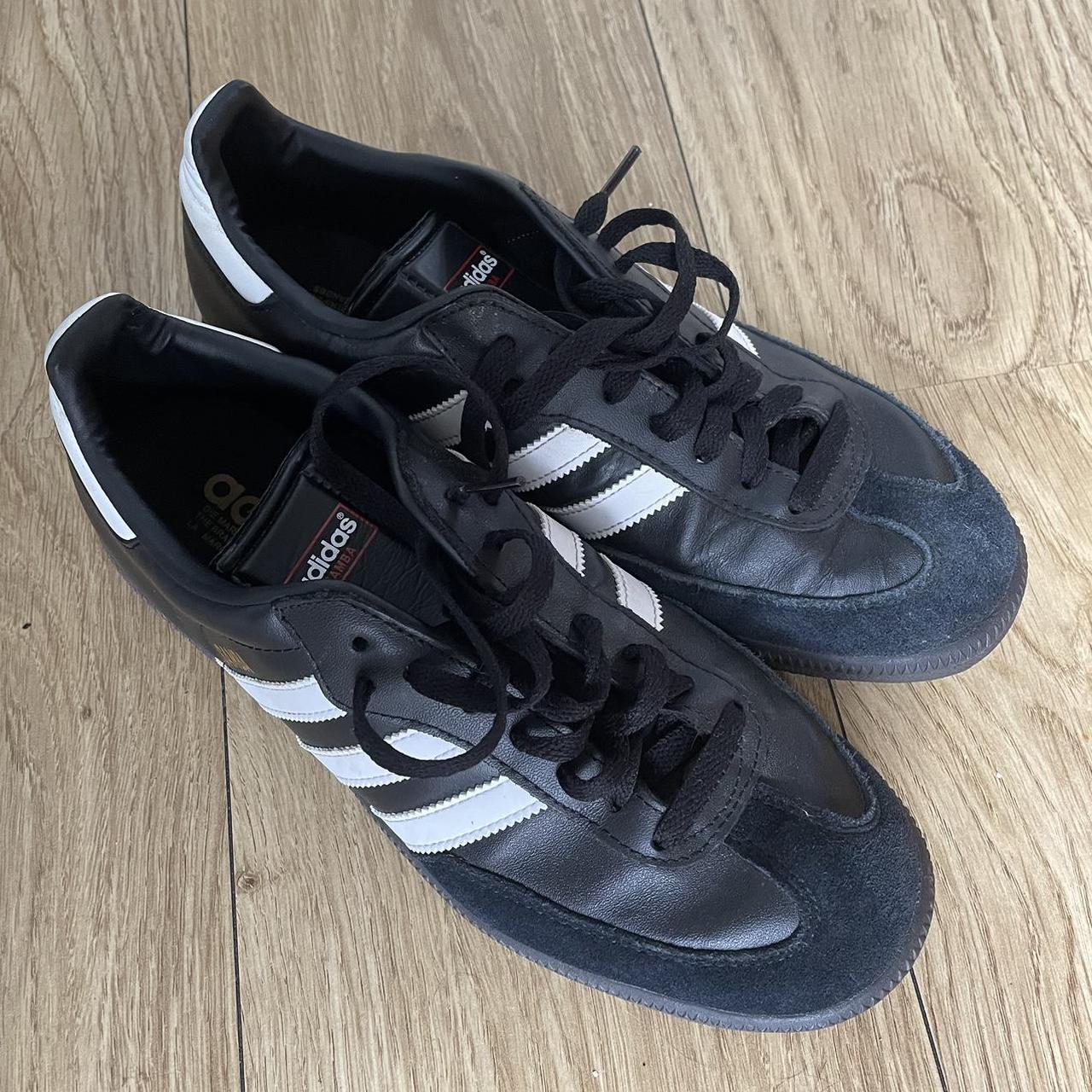 Adidas Originals Samba Black/White Size: UK 8.5... - Depop