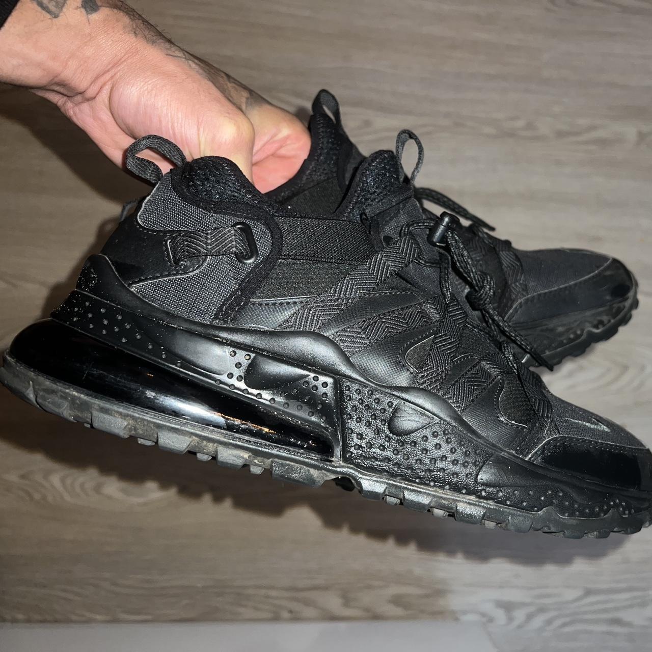 Nike air max 270 bowfin trainers in hotsell triple black