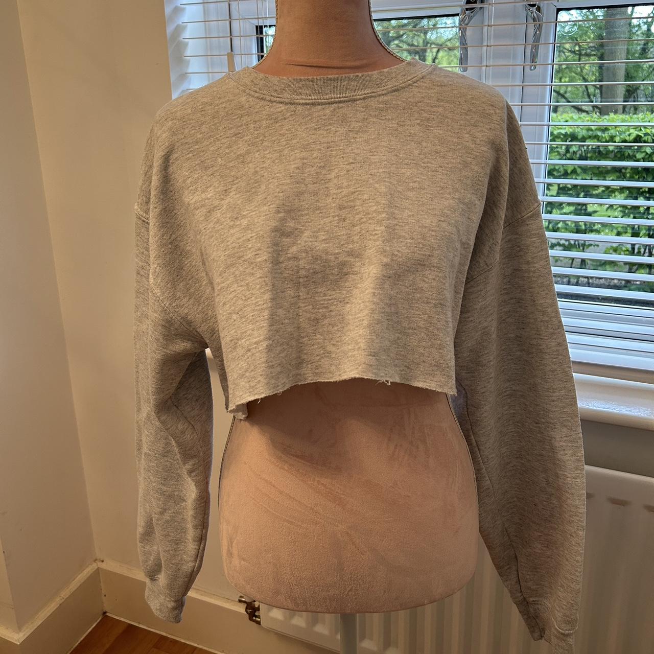 Plt grey cropped jumper deals