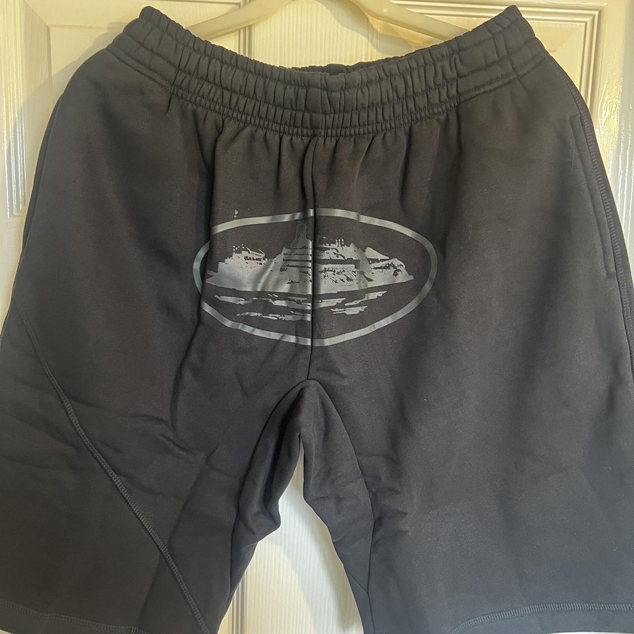 Corteiz CRTZ - triple black - shorts - large #crtz... - Depop