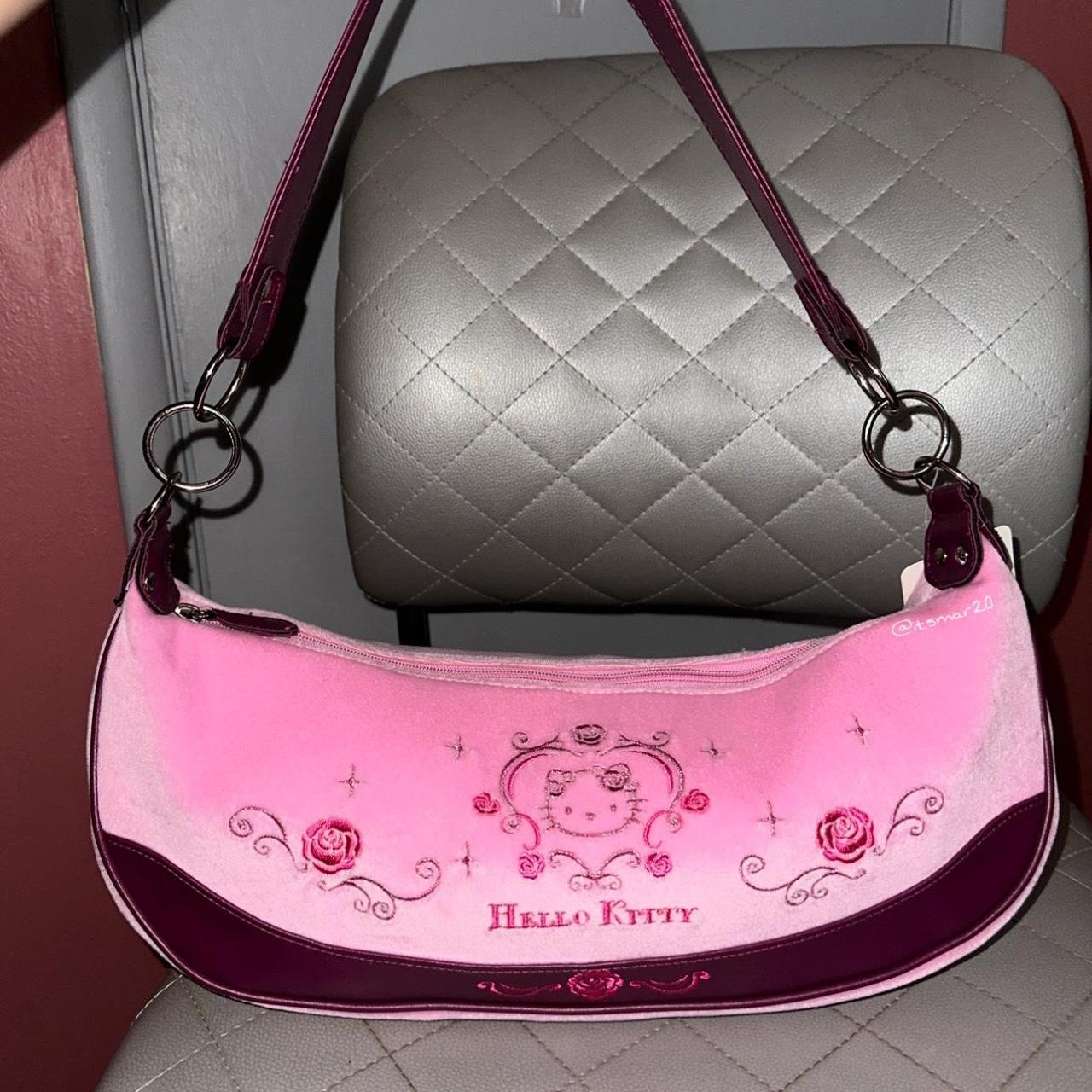 BNWT 2006 Hello Kitty Velour Long Shoulder Bag💗buy... Depop