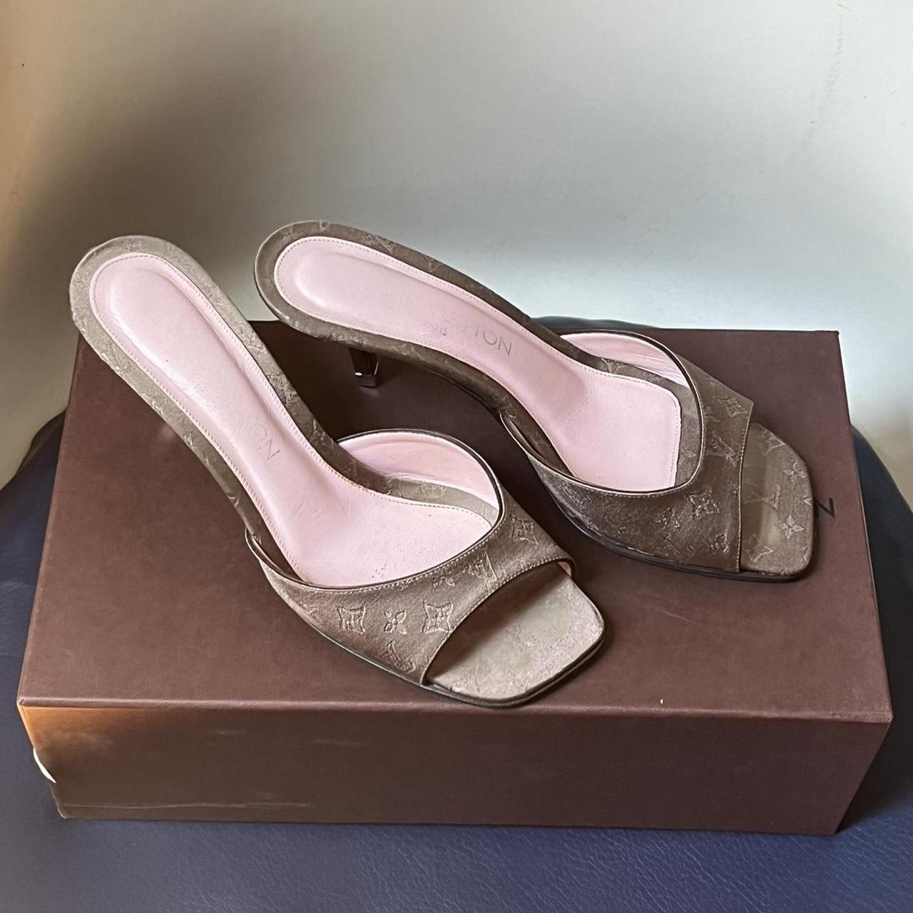 Louis Vuitton women's sandal. AUTHENTIC. SIZE 6.5. - Depop