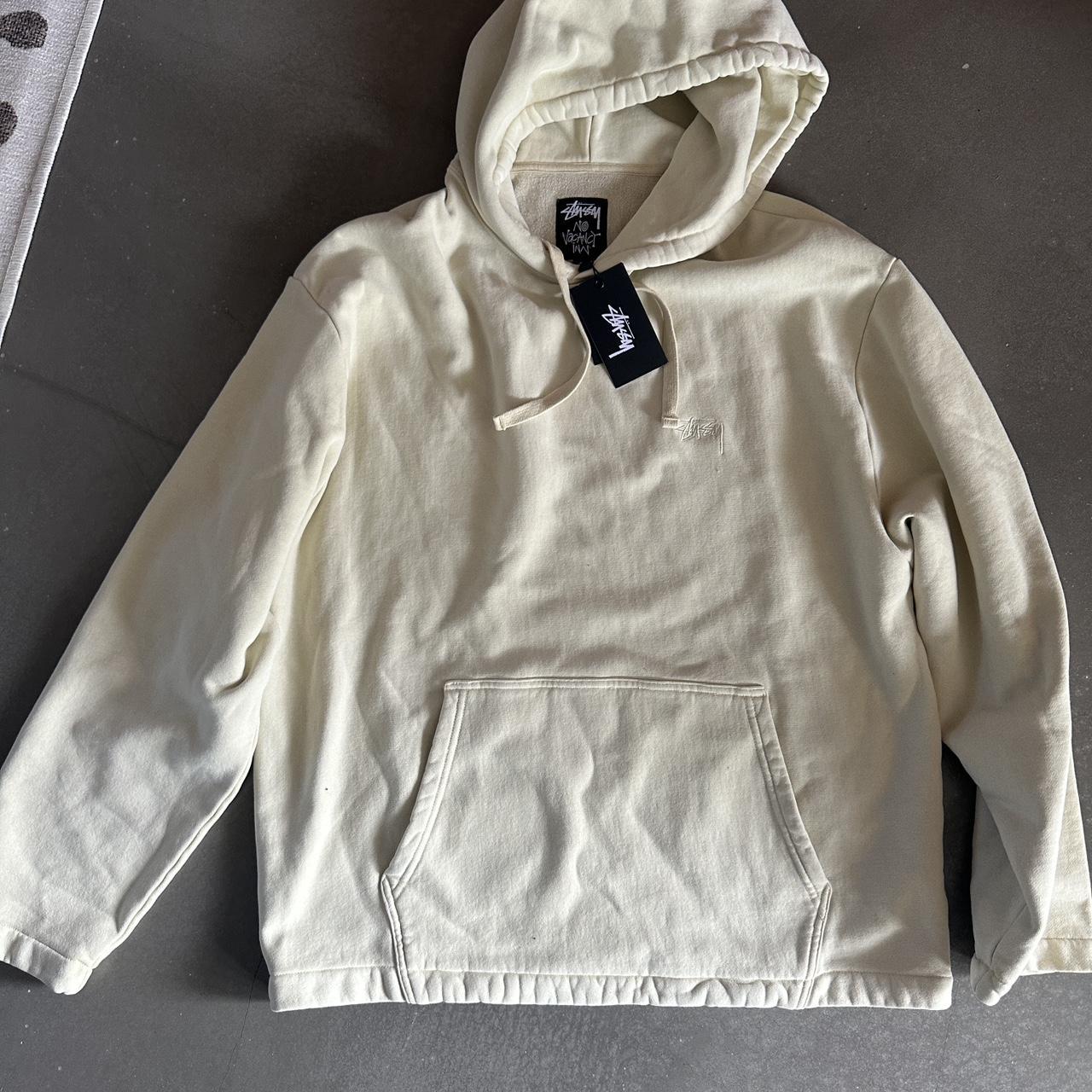 Mens cream hotsell colored hoodie