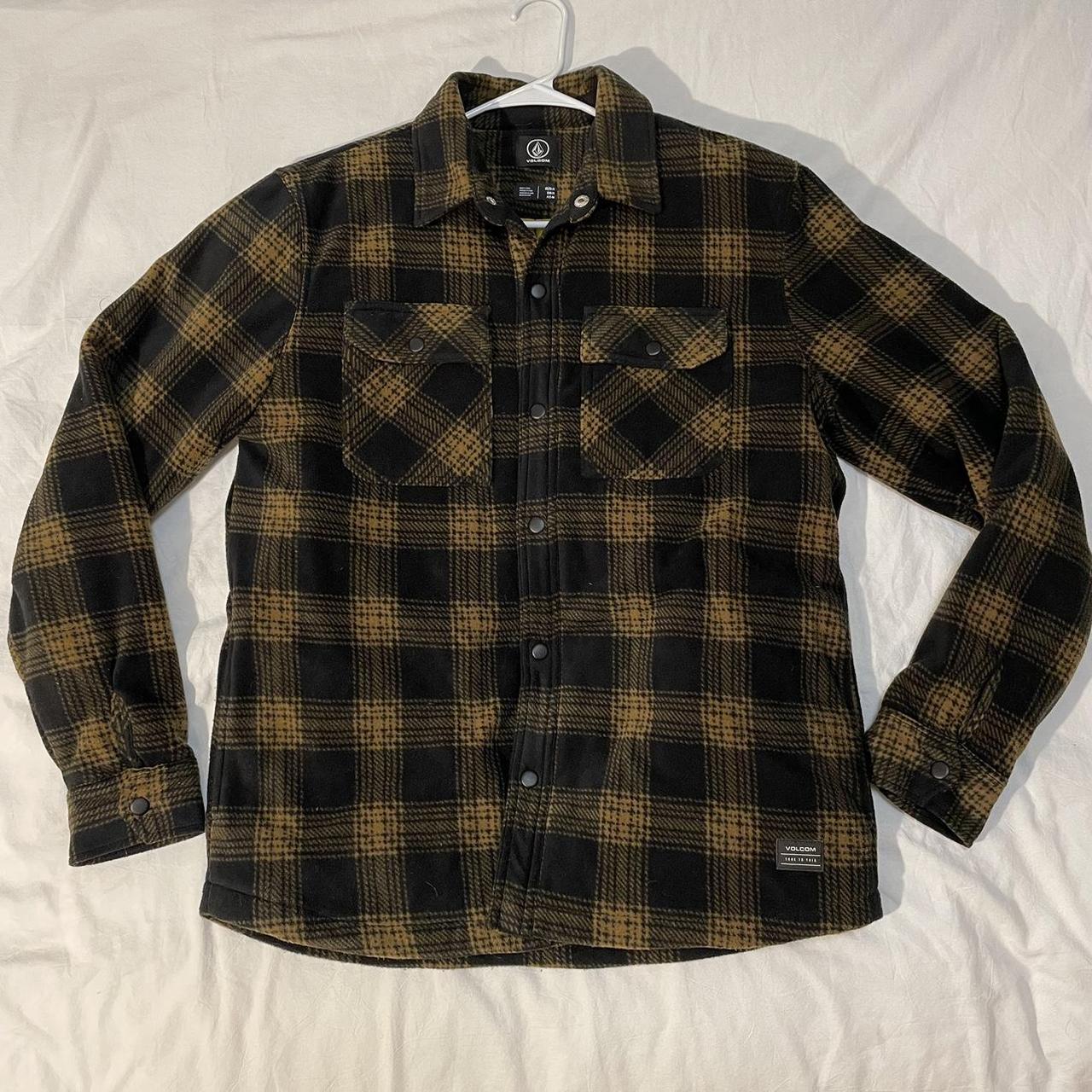 Volcom Men's Black and Brown Jacket | Depop