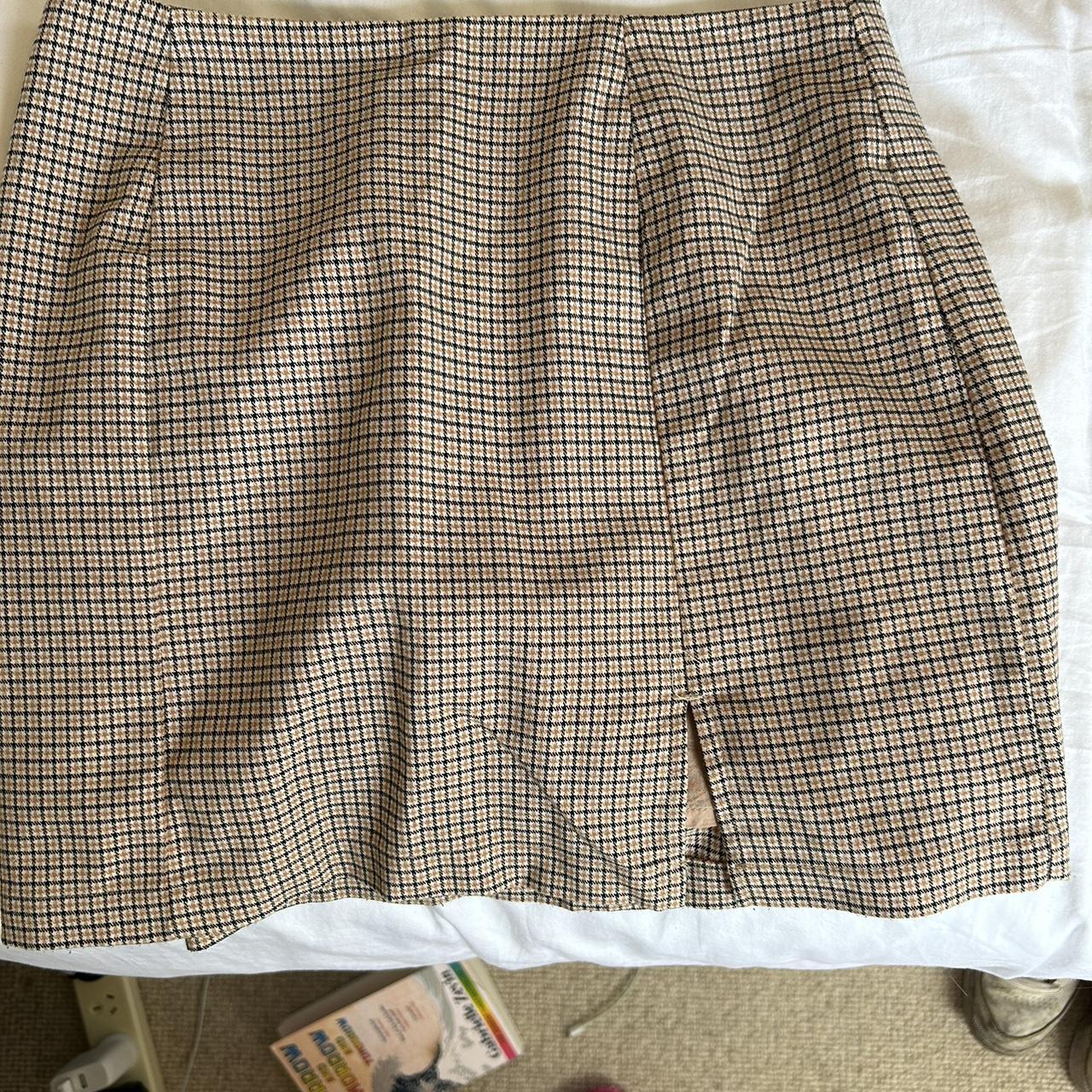 Plaid skirt glassons best sale