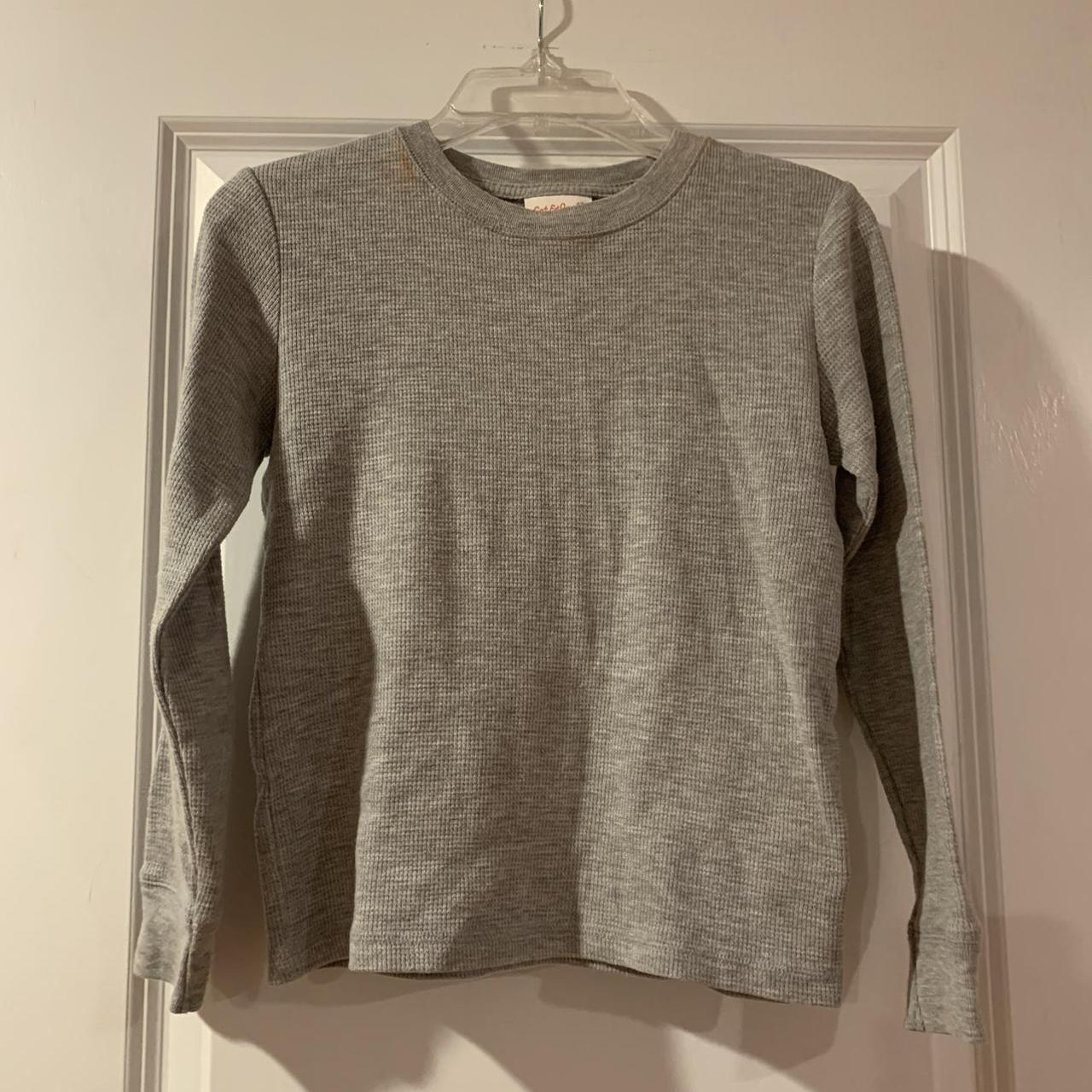 Cat & Jack Women's Grey Crop-top | Depop