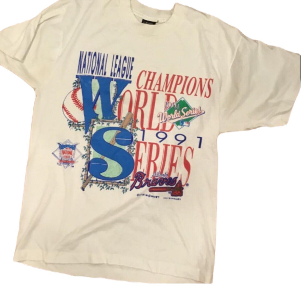 Vintage 1991 Atlanta Braves World Series graphic - Depop