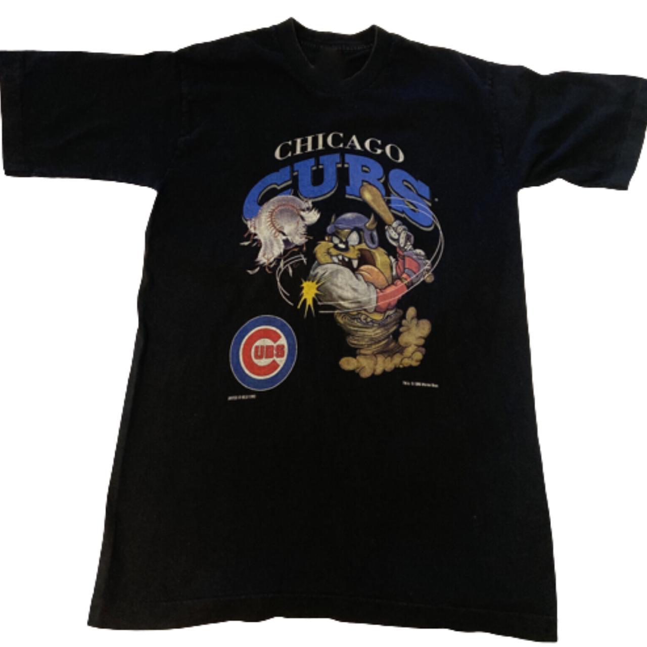 Vintage MLB 1990 Taz Chicago Cubs Sweatshirt - Depop