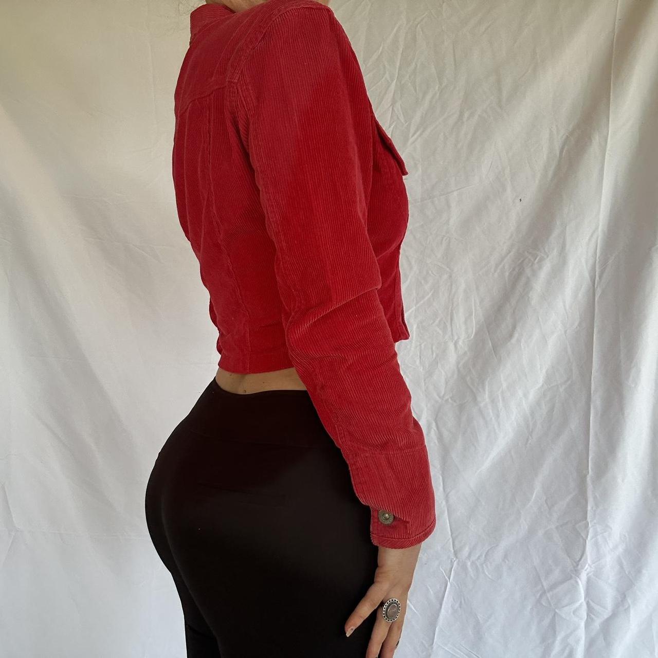 Vintage Sportsgirl Jacket 🍒 Red corduroy cropped... Depop