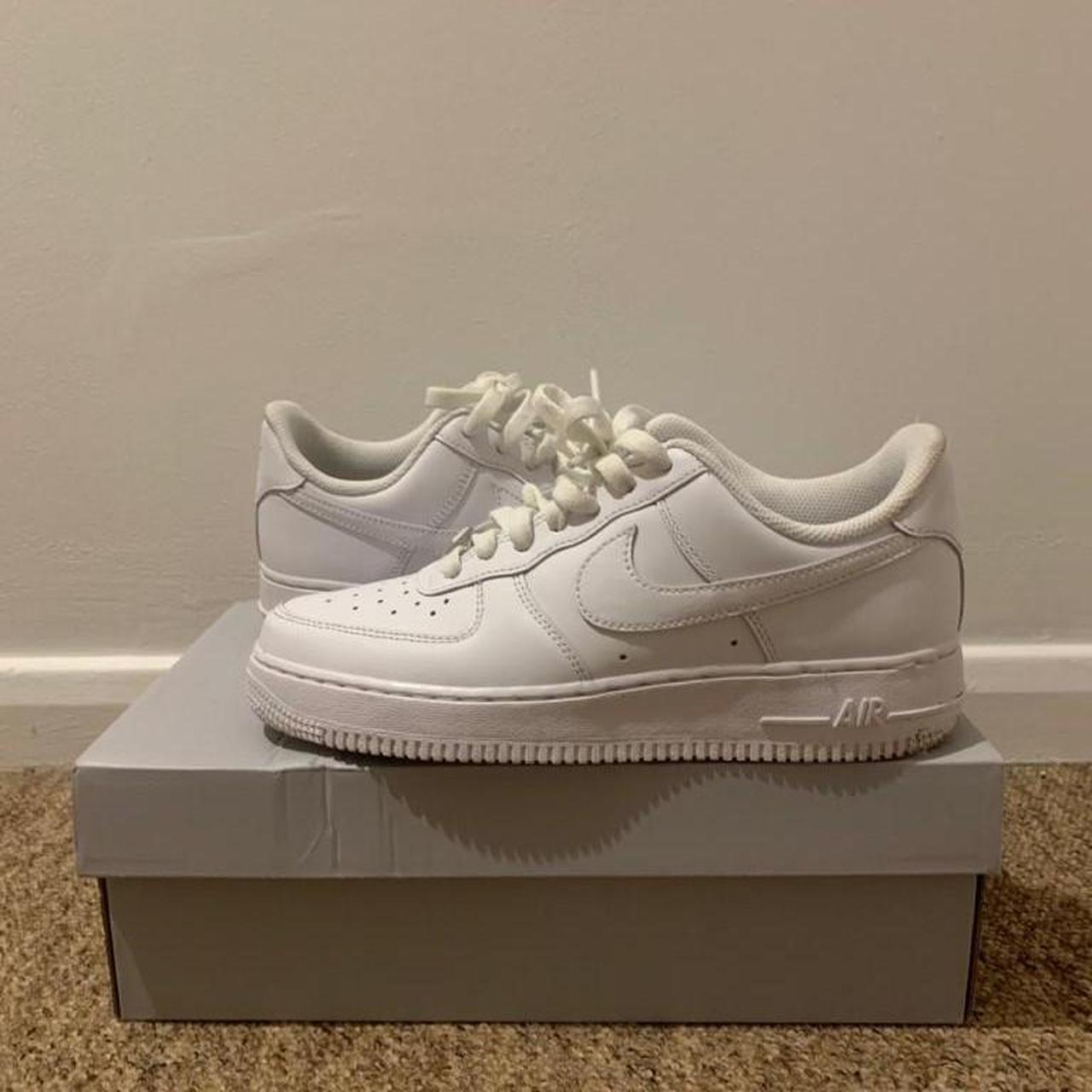 Nike Air Force 1 Triple White Size UK6 Excellent... - Depop