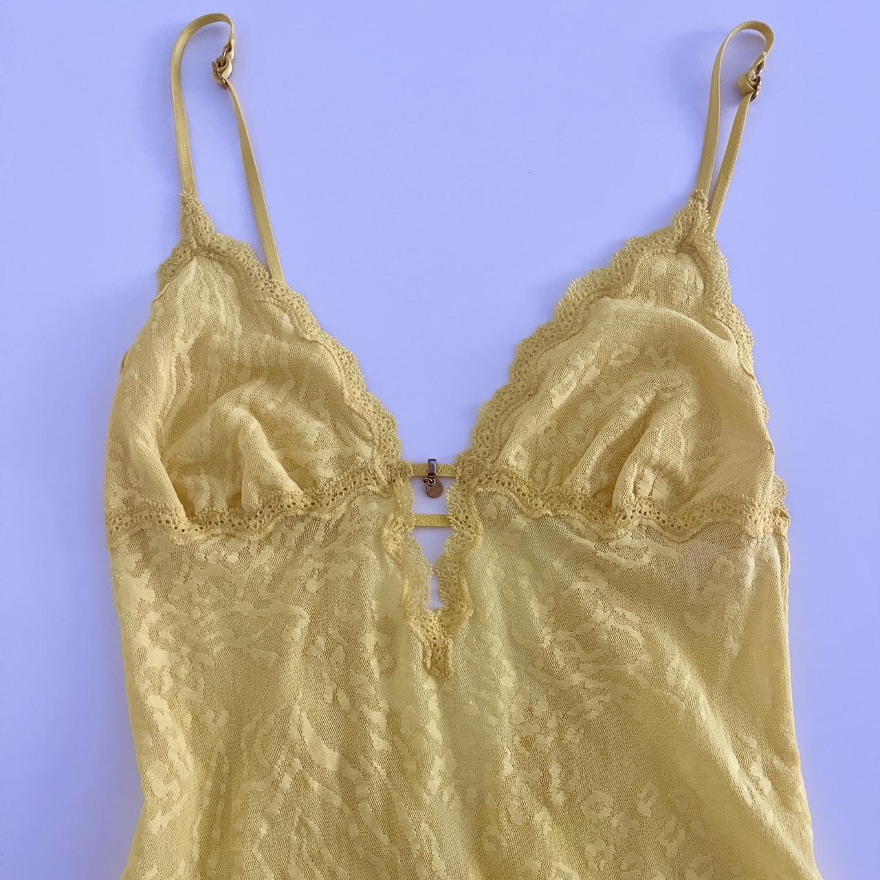 Victoria's Secret Women's Yellow Underwear Depop