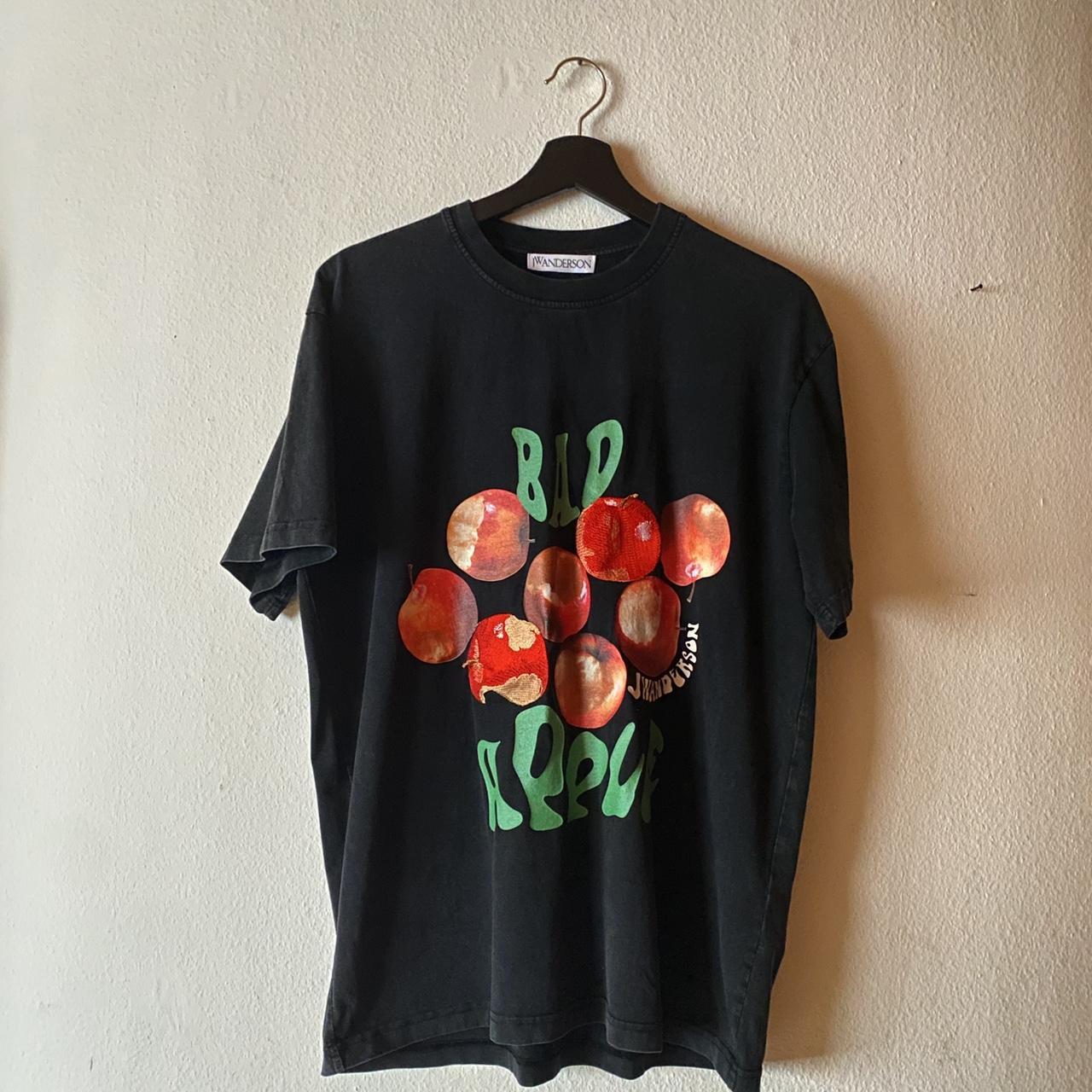JW ANDERSON Bad Apple Printed Cotton T-Shirt | endource