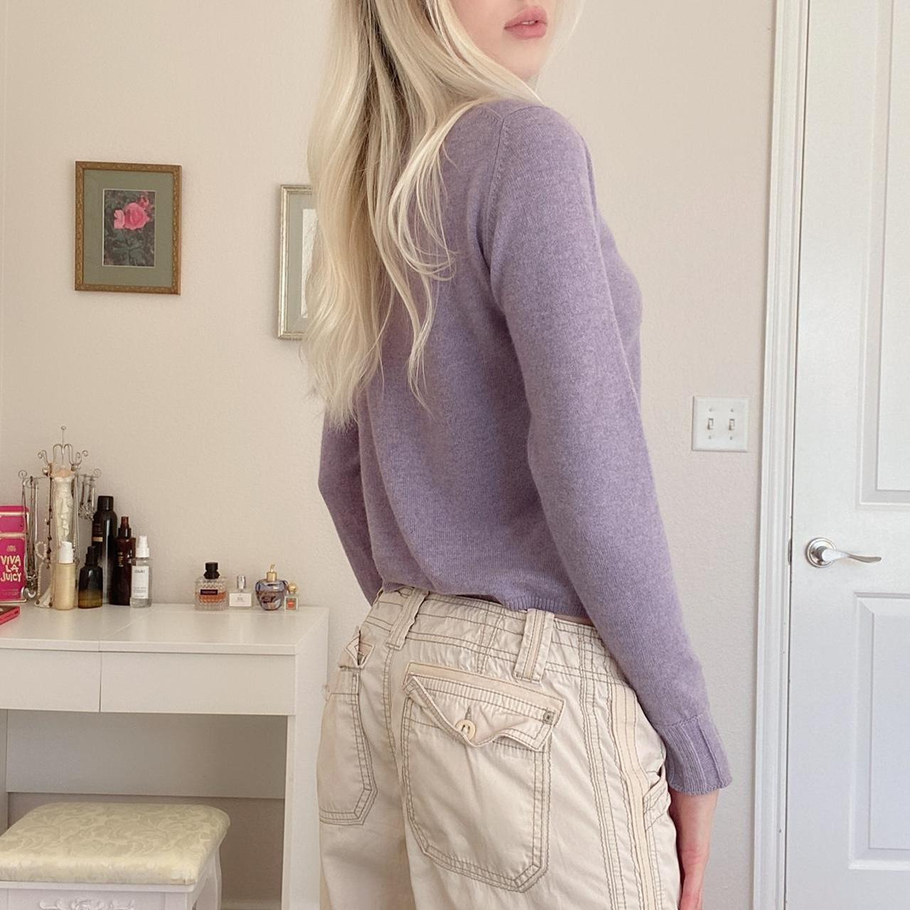 Purple Cashmere Turtleneck Sweater Pale Lavender Depop