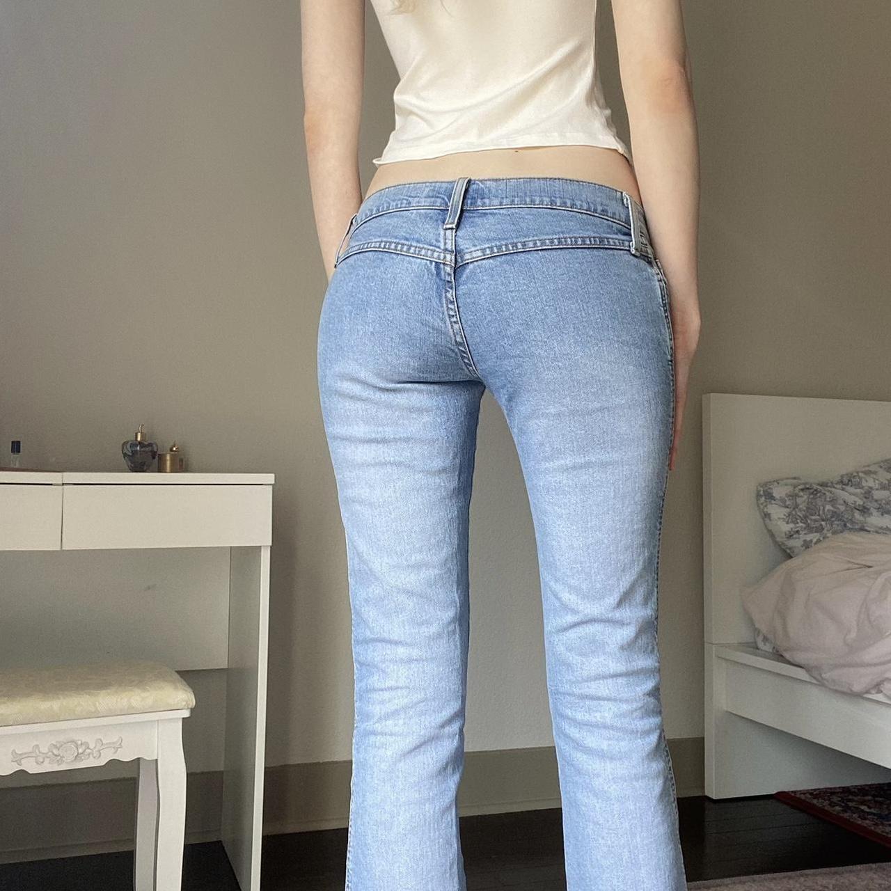 Bebe Women's Blue Jeans | Depop