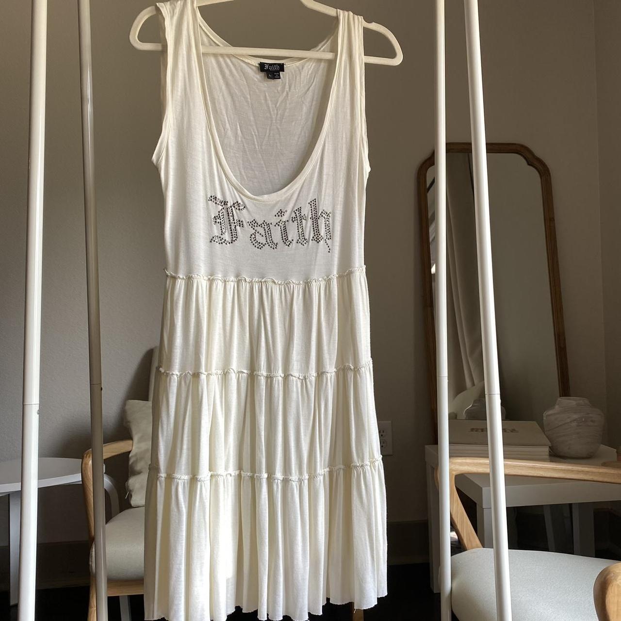 Faith Connexion Women's Cream and Silver Dress (6)