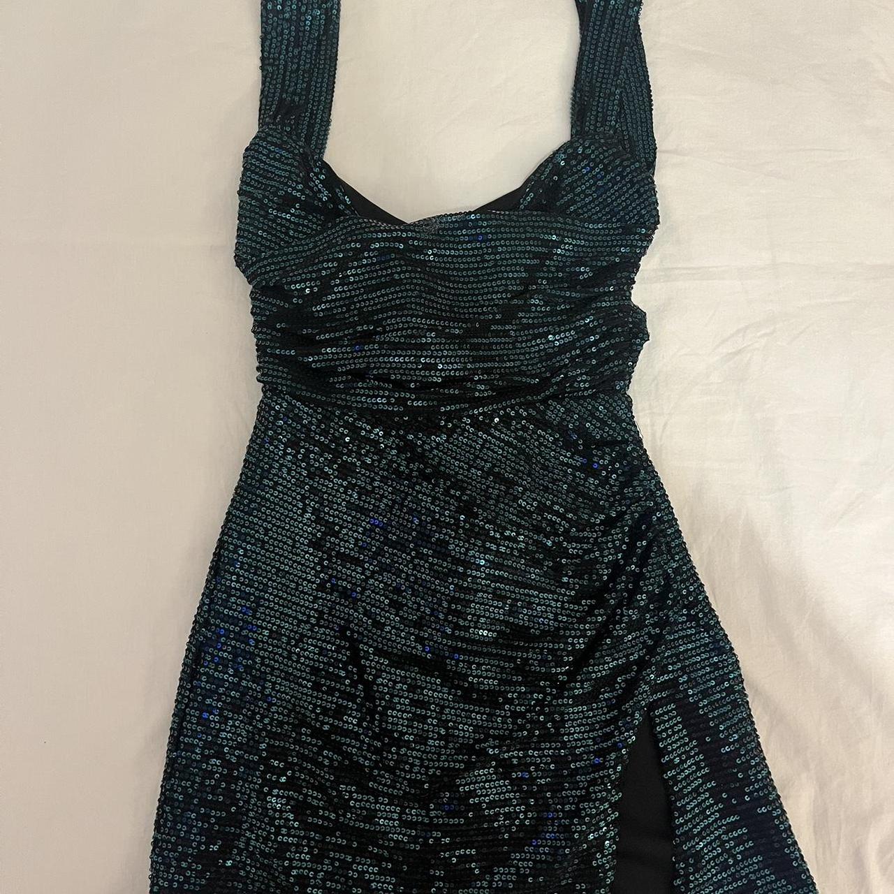 Lucy in the sky Melina sequin bodycon dress in... - Depop