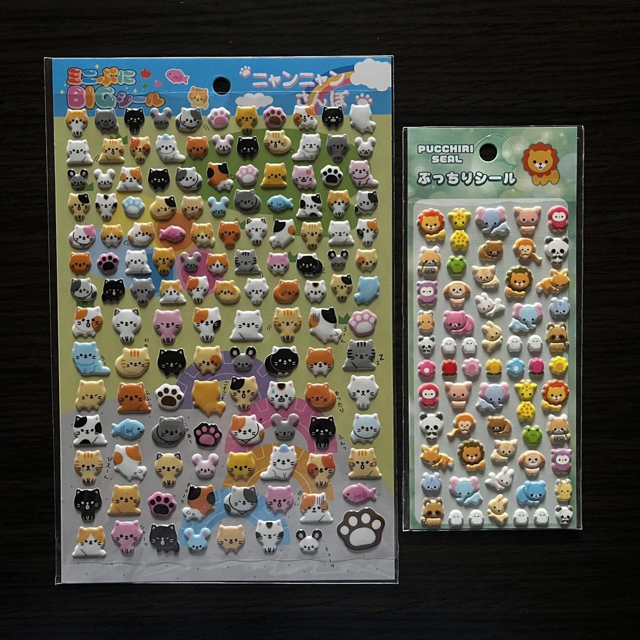 Puff stickers: animal series featuring lots of cats... - Depop